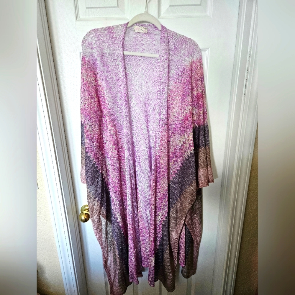 FREE PEOPLE Cairo Shimmer Kimono One Size